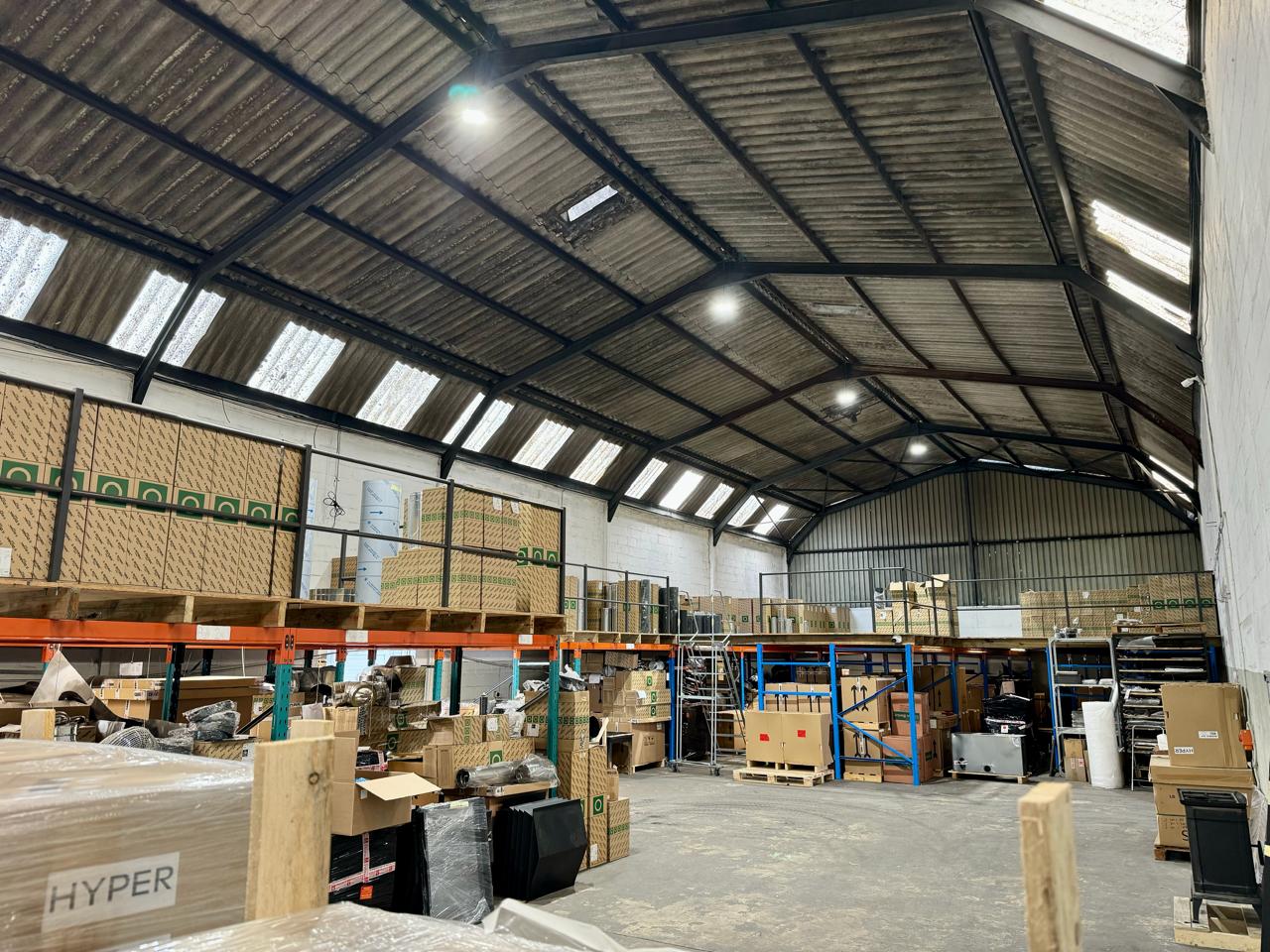 Hyper Fires warehouse stock and dispatch area