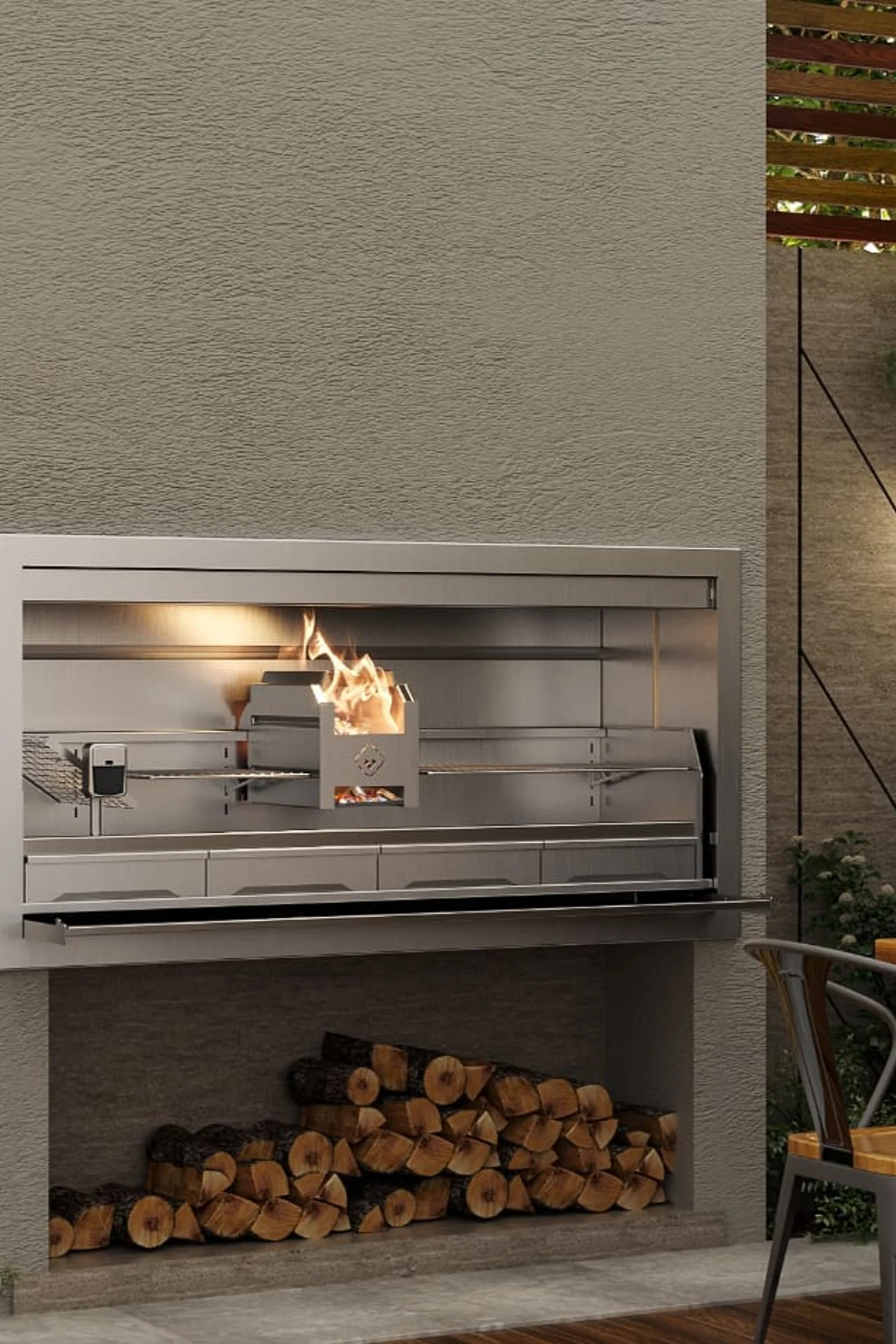 SAFIRE PYRO Built-In Wood Braai