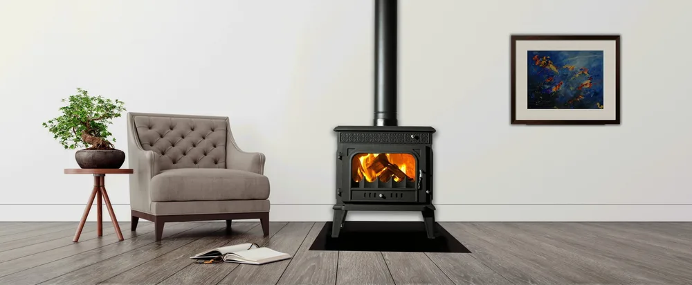 Sentinel fireplace in a traditional room setting