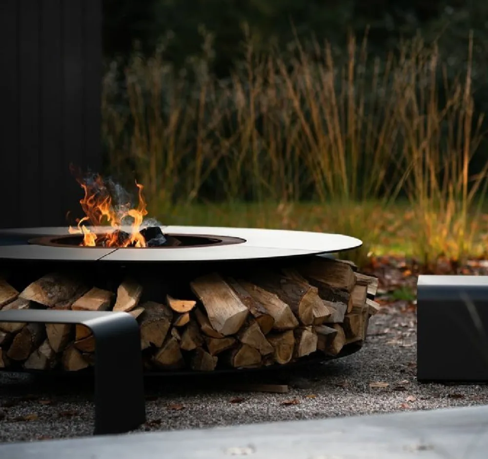 SKAAR fireplace in a contemporary interior