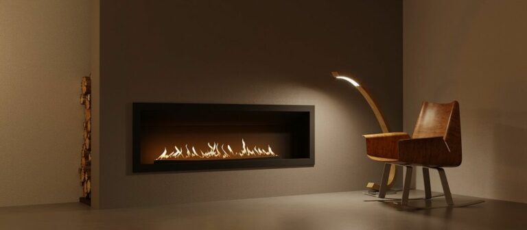 Hyper Fires - - SAFIRE Built-in gas fireplace - firebox black setting 1 - Product