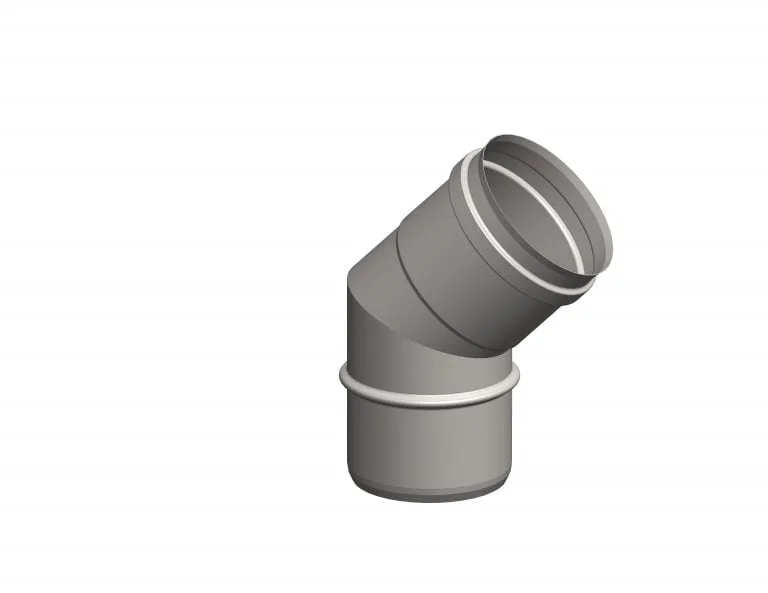 Dinak Single Wall 45 Deg Bends