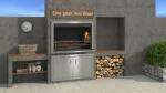 Build in Braai Black inside with 304 Facade