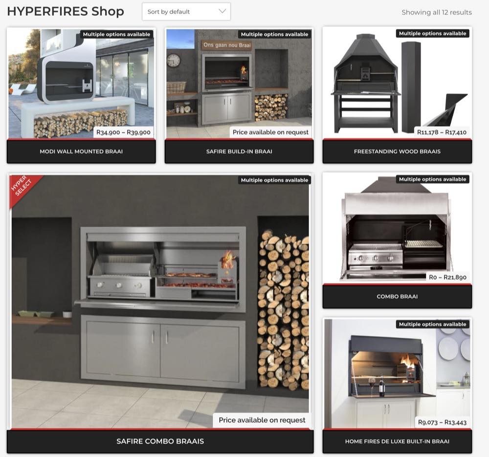 Hyper Fires - - Built-in Braais - built in bg - Page