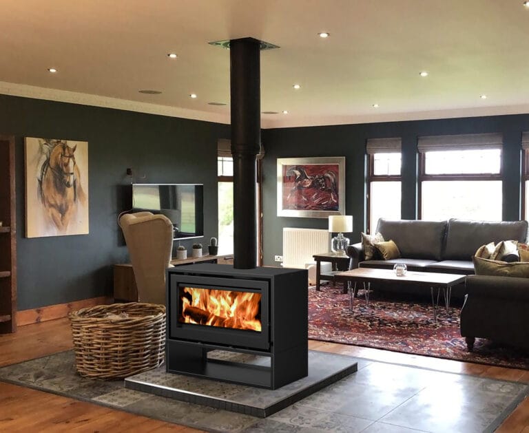 Hyper Fires - 15 kW - sentinel ottawa marvic 950 double sided freestanding on log stand 14 Hyper Fires - - sentinel ottawa marvic 950 double sided freestanding on log stand - Marvic 950 Tunnel Freestanding insitu - Product